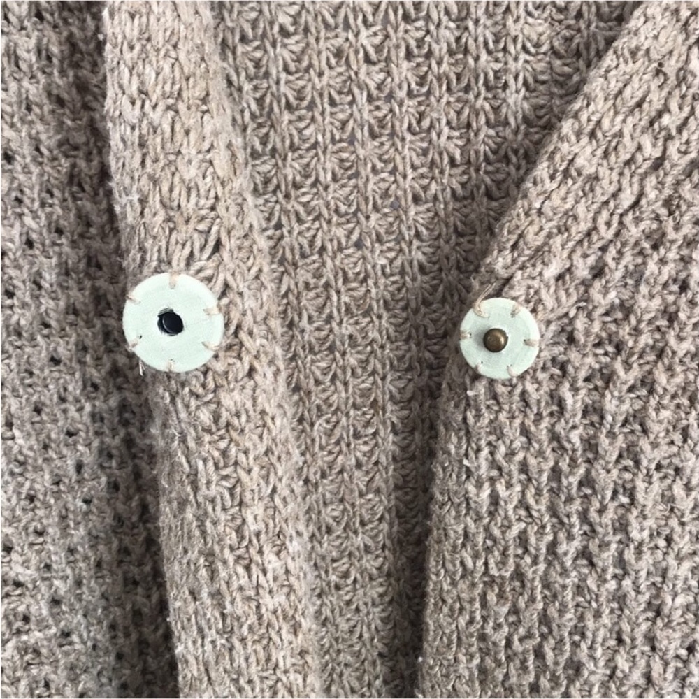 Free People oversize cardigan sweater oversize beach sweater size Small - Picture 3 of 11